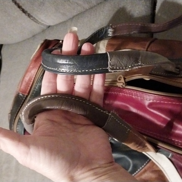 Vintage leather duffle bag - Picture 10 of 13